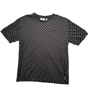 Vans Checkerboard Graphic T Shirt Mens XL Gray Skate Streetwear Tee
